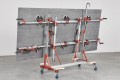 RAIMONDI POWER-VACUUM KIT zestaw założony na EASY MOVE i  płytkę z użyciem wózka CAM Mk III